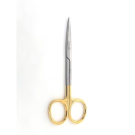 Stainless Steel Iris Dissecting Scissors 4.5", Straight, Fine Point Made of Premium Quality Stainless Steel (Gold Handle)