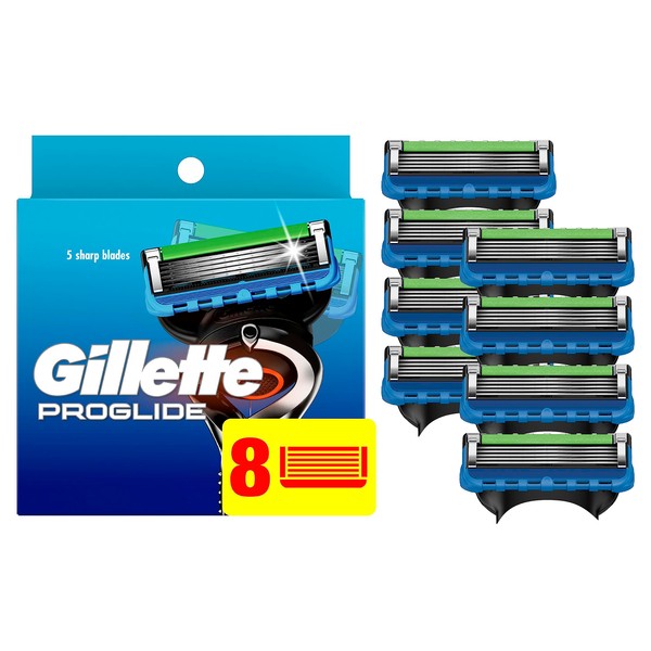 Gillette Fusion5 ProGlide Men's Razor Blades, 8 Blade Refills (Packaging May Vary)