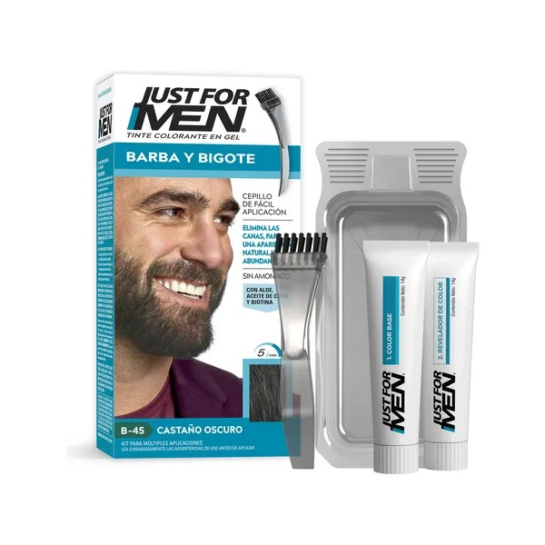 Just For Men Barba Y Bigote Castaño Oscuro (b-45)