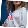 Kisangel 40pcs Small American Flags Sticks Usa Flags for Independence
