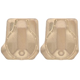 1 Pair Brass Diff Cover Lightweight Front Rear Cover for Traxxas TRX4 RC Crawler Accessories