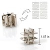 MHY 3PCS Large Size Brain Teasers Puzzles，Metal Cast Puzzle Game