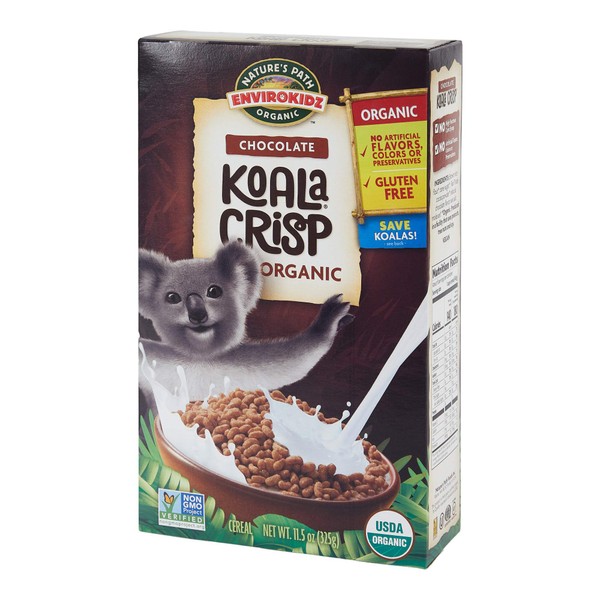 Koala Crisp Organic Chocolate Cereal, 11.5 Ounce (Pack of 6), Gluten Free, Non-GMO, Fair Trade, EnviroKidz by Nature's Path