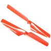 Traxxas BCS Rotor Blade Set (2 Piece), Red, 1.6 x