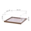 MECCANIXITY Acrylic Display Case, 10''x10''x4'' Clear Display Box Assemble Dustproof