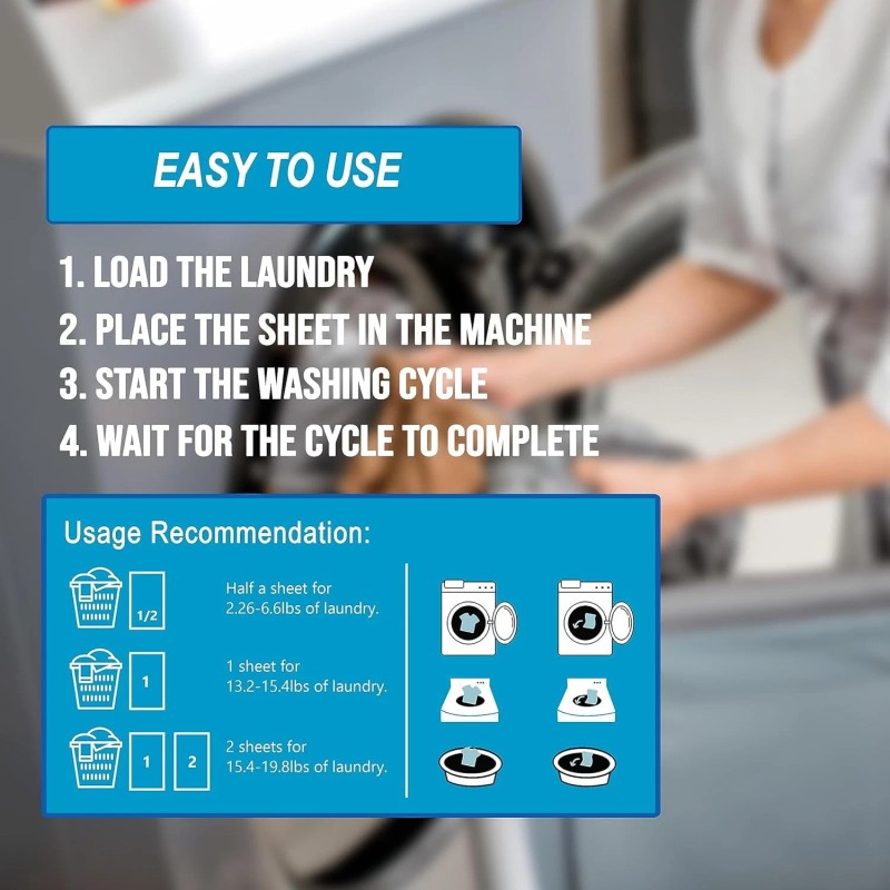 Air Jungles Laundry Detergent Sheets 50 ct, Fresh Linen Scent,