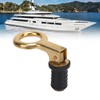 Snap Handle Drain Plug Rubber Brass Twist Design Long Lasting