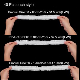 uxcell 120pcs Disposable Kitchen Appliance Covers 31.5/39.5/47 Inch Thickened Clear Elastic Dust Cover for Small Appliance, Oven, Pressure Cooker, Toaster, Air Fryer, Coffee Maker