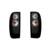 For Nissan Frontier 1998-2004 Tail Light LED Black Driver and