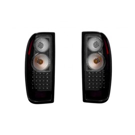 For Nissan Frontier 1998-2004 Tail Light LED Black Driver and Passenger Side | NI2811140