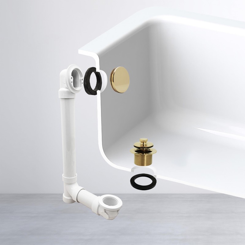 Westbrass 494244H-01 SCH. 40 PVC Bath Waste & Overflow Assembly