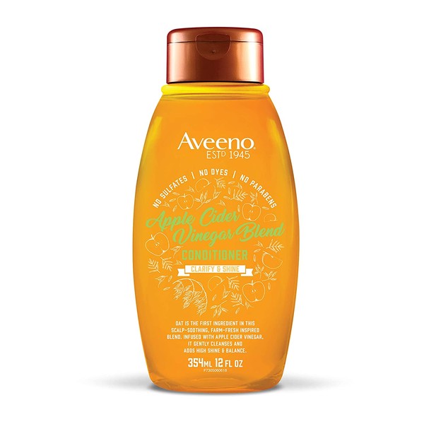 Aveeno Scalp Soothing Apple Cider Vinegar Blend Conditioner, 12 Ounce (67305)