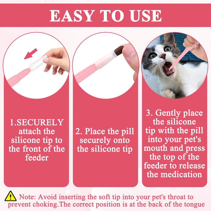 Xorim Cat Pill Shooter, Dog Pill Shooter, Ergonomic Design, Small