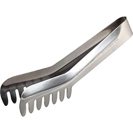 Fackelmann Stainless Steel Spaghetti Tongs, Silver, 7.5-Inch