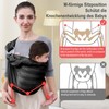 CUBY Adjustable Shoulder Carrier for Babies with Stainless Double Ring,