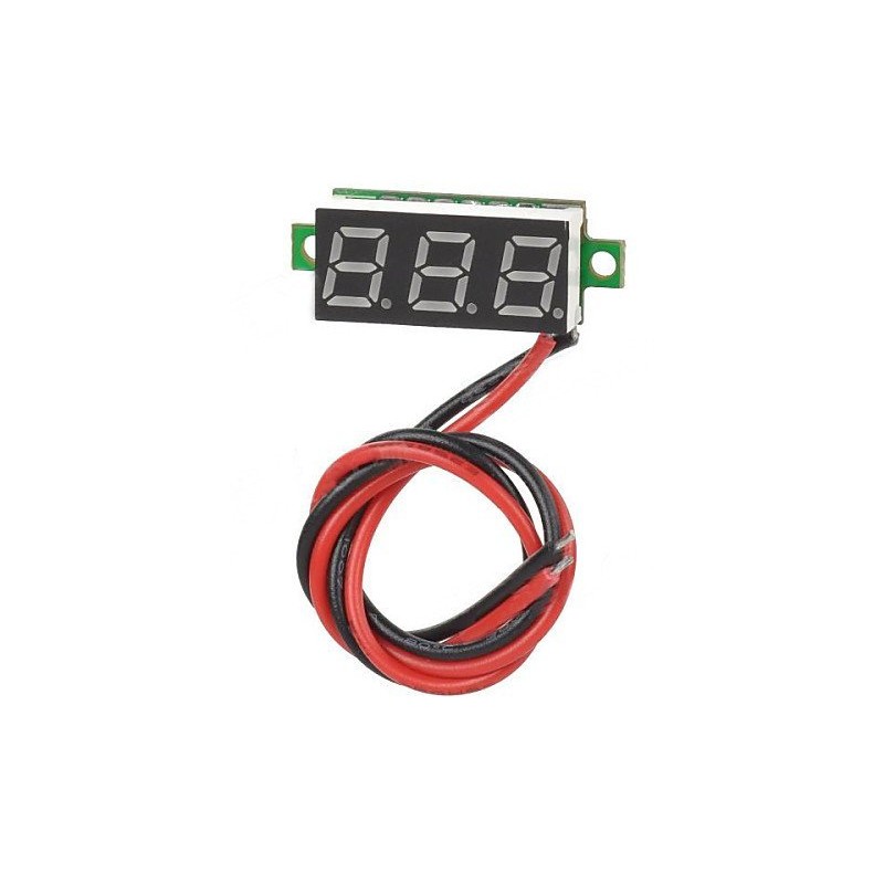 MCIGICM Voltage Tester, 2.5V-30V Mini Digital DC Voltmeter with 0.28