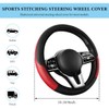 YTFRL Car Steering Wheel Cover, 15 Inch Anti-Slip Stretch Leather