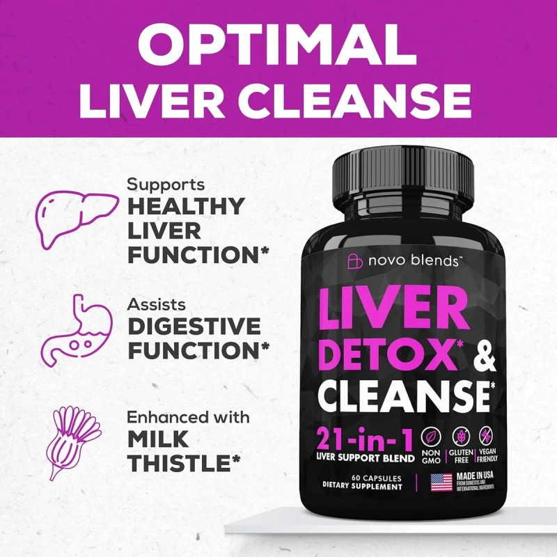 Limpieza Desintoxica De Hígado 21en1 Americano Prime 60cap