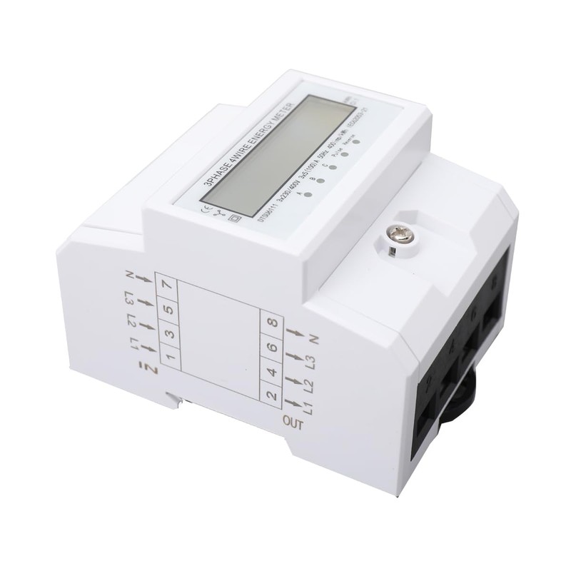 NICCOO Three-phase meter, 100 A 3-phase 4-wire digital electricity meter,