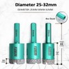 FACHLICH Diamond Core Drill Bit Set 6/8/10/25/35/50mm Porcelain Tile Drill
