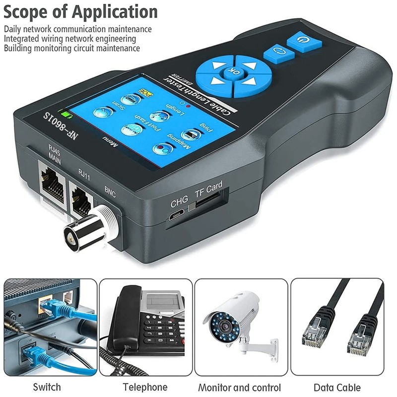 Network Cable Tester Multifunctional Network Wire Tracker Line Finder AC100