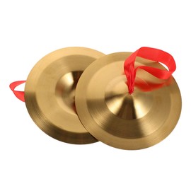 Kisangel 1 Pair Alloy Finger Cymbals Small Percussion Instrument for Adults Lightweight Zills for Dance Parties and Responsive Sound Production for Marching Bands