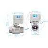 HSH-Flo 3/4" DN20 NPT 2 Way 12VDC 24VAC/DC Stainless Steel
