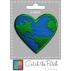 Iron on patches - Peace on earth - blue -