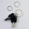 Flat Key Rings Key Chain Metal Split Ring 30pcs (Round