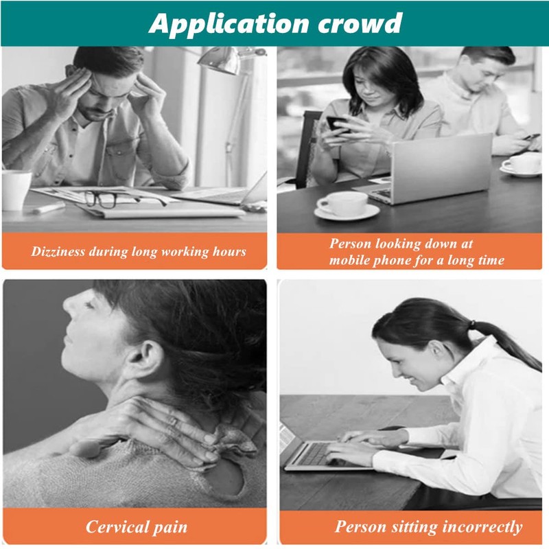 Neck Brace,Adjustable Cervical Collar Support and Back Posture Corrector Traction,Cervical