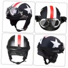 FUNOMOCYA Motorcycle Helmet for Adults Open Face Design with Visor