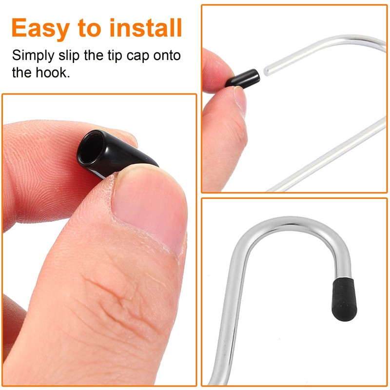 uxcell 100pcs Pegboard Hooks Protector Rubber End Caps, Peg Board