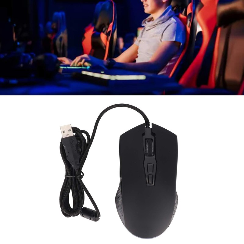 Gaming Mouse 4 Adjustable DPI 7 Buttons Easy Control Comfortable