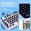 130 Pcs Raised Silicone Keyboard Sticker for Long Nails Typing