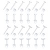 400 Pcs Clear Earrings, Plastic Earrings Clear Ear Pins and