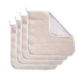 4 Pack Exfoliating Face Body Wash Cloth Towel, Soft-Weave Dual-Sided Scrub Towel Cloth Beauty Skin Home Massage Bath Cloth for Skin Care, Shower Scrubber, Remove Dead Skin