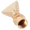 Brass Narrow Fan Jet Water Fountain Nozzle Spray Head Adjustable