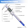 Digital Vernier Caliper, IP54 Waterproof Digital Caliper, 150mm Calipers Measuring