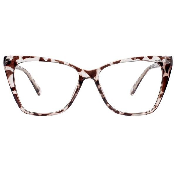 WEMOOTANTS Women's 1.25 Reading Glasses Oversized Cat Eye Readers 125