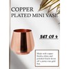 Serene Spaces Living Set of 4 Copper Plated Mini Egg