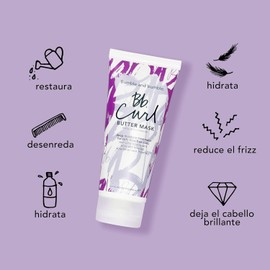 Bumble and Bumble Mascarilla para el cabello Curl Butter Para un tratamiento de hidratación profunda Anti Frizz + Color Seguro Coily, Rizado, Ondulado Con aceite de jojaba, aceite de aguacate + aceite de coco Tamaño estándar