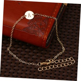 CHILDWEET Women's Letter Anklet Bracelet Ankle Chain for Girls Fashion Letter n Shape Foot Chain Beach Anklet Jewelry