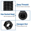 480PCS M3 Hex Socket Head Cap Screw Bolts Nuts Assortment