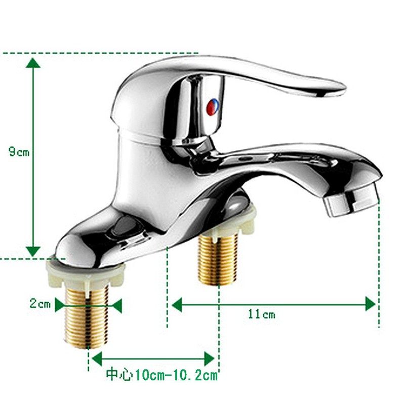 Life System SK238 Two-Hole Single Lever Mixing Faucet for Washbowls