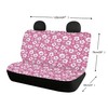 Jodoolang Pink Hibiscus Floral Auto Waterproof Back Seat Covers Protectors