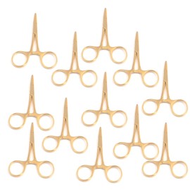 Laja Imports 12 Hemostat Mosquito Forceps Full Gold 3.5" Straight for Educational Use