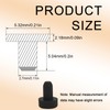 50 Pack Silicone Rubber Hole Plugs 2.7MM（0.1in）Rubber Plugs For Round