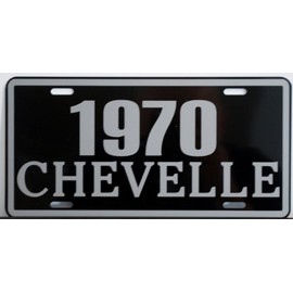 Motown Automotive Design 1970 70 Chevelle Metal License Plate SS Super Sport 327 350 396 454 FITS Chevy TAG 6 X 12 HOT Rod Muscle CAR Classic Museum Collection Novelty Gift Sign