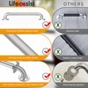2 Pack Shower Grab Bar with Knurled Anti-Slip Grip 18