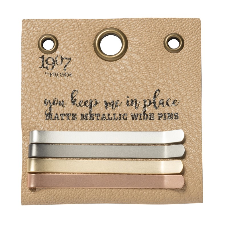 Diane 1907 Metallic Wide Bobby Pins, 4 Pack (4 Count,